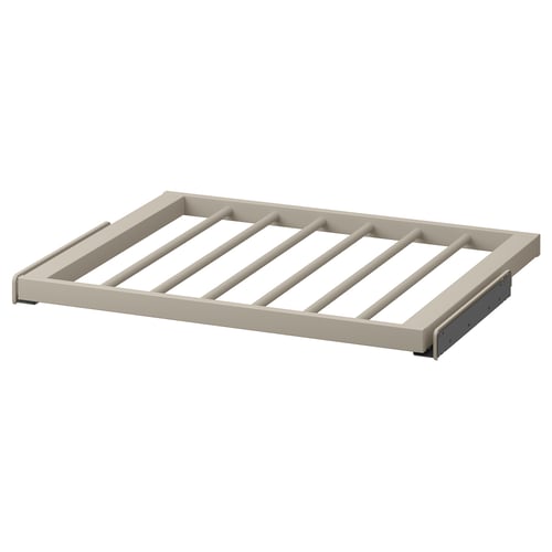 KOMPLEMENT Porte-pantalons coulissant, gris-beige, 75x58 cm