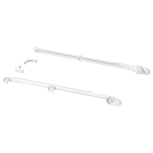 KOMPLEMENT Rail coulissant pour corbeilles, blanc, 58 cm