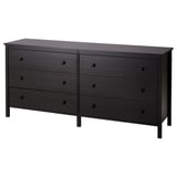 KOPPANG Commode 6 tiroirs, brun noir, 172x83 cm