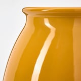 KOPPARBJÖRK Vase, jaune vif, 21 cm
