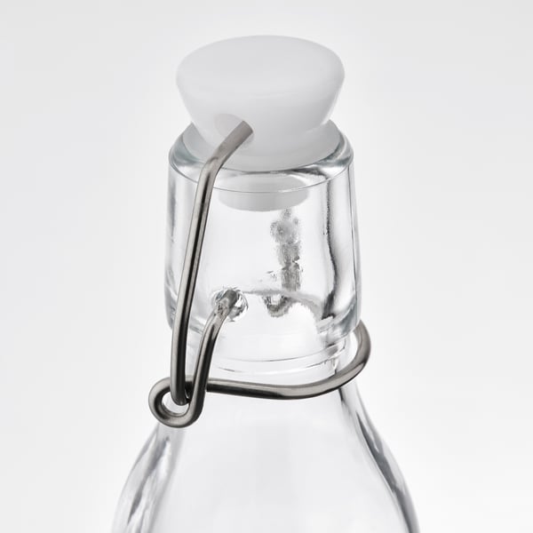 KORKEN Bouteille avec bouchon, verre transparent, 15 cl