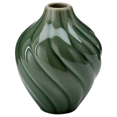 KORNSPARV Vase, vert, 12 cm