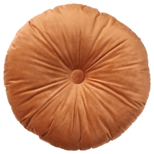 KRANSBORRE Coussin, brun doré, 40 cm