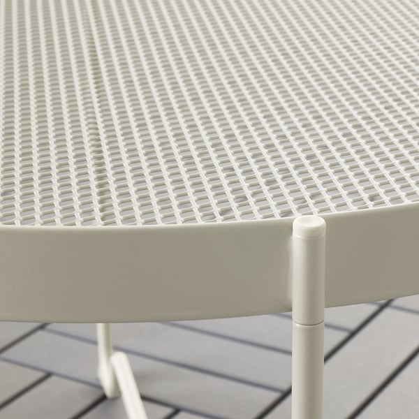 KROKHOLMEN Table basse, extérieur, beige, 73 cm
