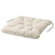 KUDDARNA Coussin de chaise, extérieur, beige-gris clair, 44x44 cm