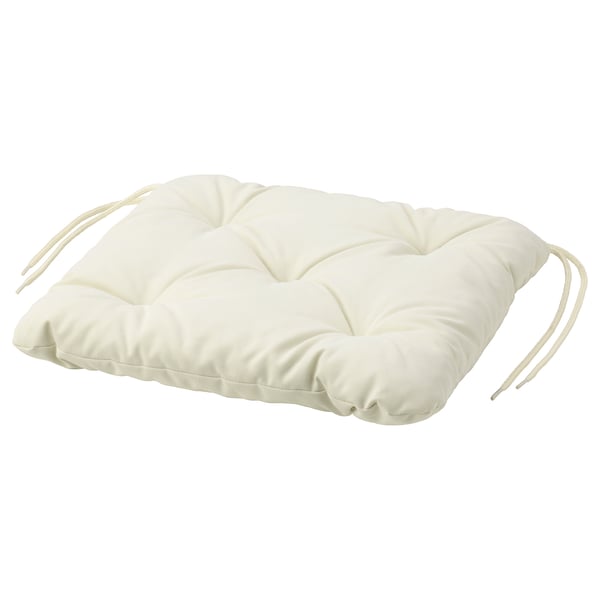 KUDDARNA Coussin de chaise, extérieur, beige, 36x32 cm