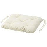 KUDDARNA Coussin de chaise, extérieur, beige, 36x32 cm