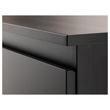 KULLEN Commode 5 tiroirs, brun noir, 70x112 cm