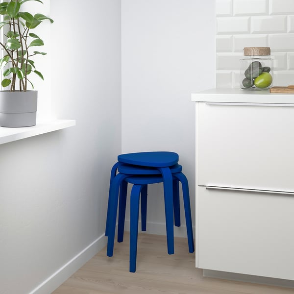 KYRRE Tabouret, bleu vif