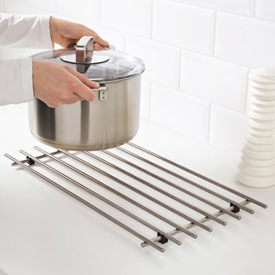 LÄMPLIG Grille/dessous de plat, acier inoxydable, 50x28 cm