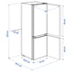 Réfrigérateur-congélateur IKEA LAGAN 115/59L - Blanc - 2 Portes - Très Bon état
