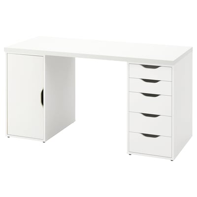 RODULF Bureau assis/debout, gris/blanc, 140x80 cm - IKEA