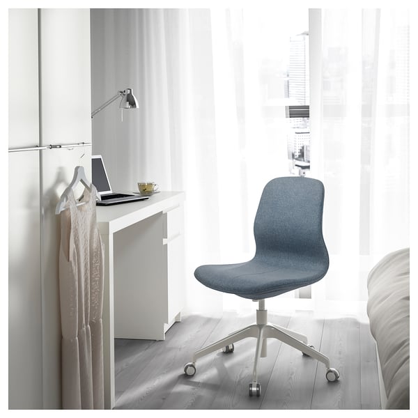 LÅNGFJÄLL Chaise conférence, Gunnared bleu/blanc