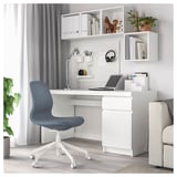 LÅNGFJÄLL Chaise conférence, Gunnared bleu/blanc
