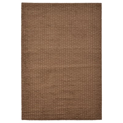 LANGSTED Tapis, poils ras, brun clair, 133x195 cm