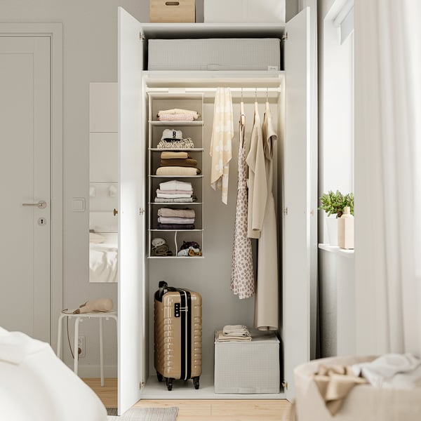 LASTARE Combinaison armoire, blanc, 80x62x200 cm