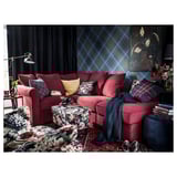 LEIKNY Housse de coussin, noir/multicolore, 50x50 cm