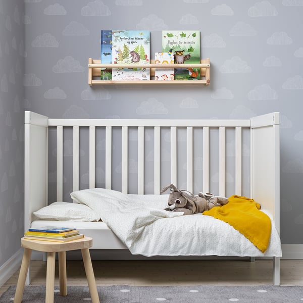 LEN Housse couette+1 taie pour lit bébé, 110x125/35x55 cm