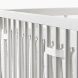 LEN Tour de lit bébé, blanc, 60x120 cm