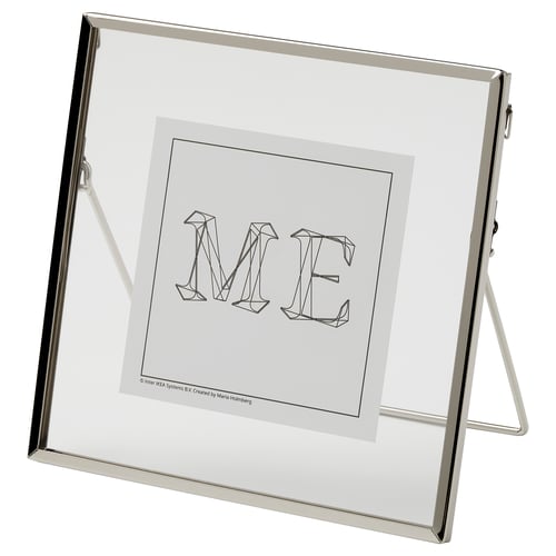 LERBODA Cadre, couleur argent, 16x16 cm