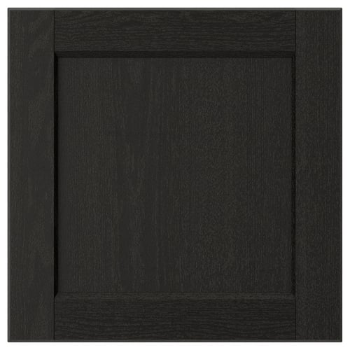 LERHYTTAN Porte, teinté noir, 40x40 cm