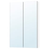 LETTAN Meuble à miroir avec portes, effet miroir/miroir, 60x15x95 cm