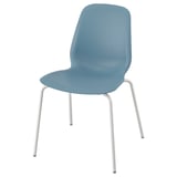 LIDÅS Chaise, bleu/Sefast blanc