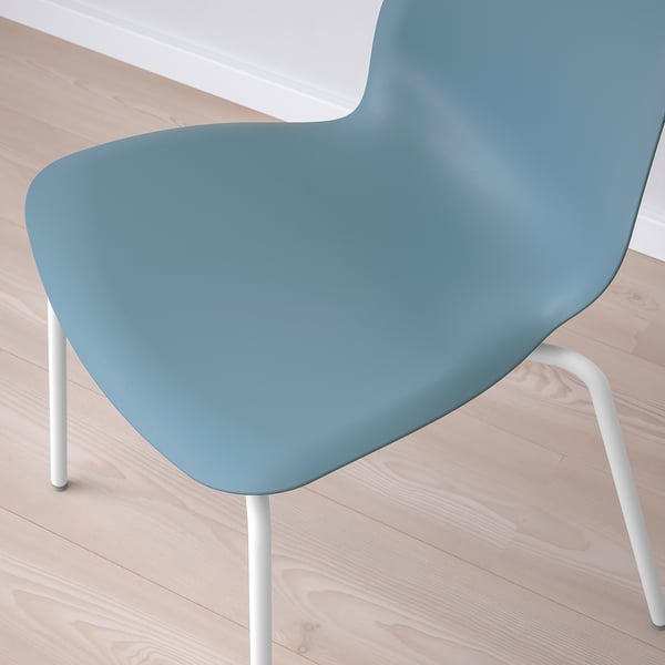 LIDÅS Chaise, bleu/Sefast blanc