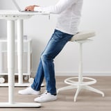 LIDKULLEN Tabouret assis/debout, Gunnared beige