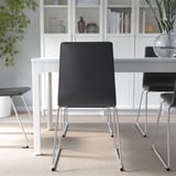 LILLÅNÄS Chaise, chromé/Glose noir