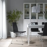 LILLÅNÄS Chaise, chromé/Glose noir