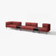 LILLEHEM Canapé modul 5 pl av table d'app, Gunnared/rouille métal