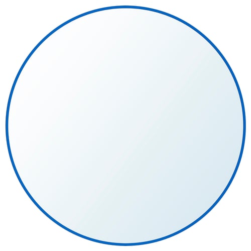 LINDBYN Miroir, bleu, 50 cm