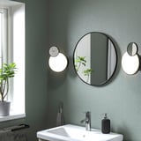 LINDBYN Miroir, noir, 50 cm