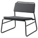 LINNEBÄCK Fauteuil, Vissle gris foncé