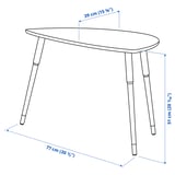 LÖVBACKEN Table d'appoint, vert clair, 77x39 cm