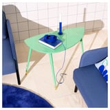 LÖVBACKEN Table d'appoint, vert clair, 77x39 cm