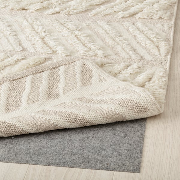 LOKALGATA Tapis tissé à plat, beige, 170x240 cm