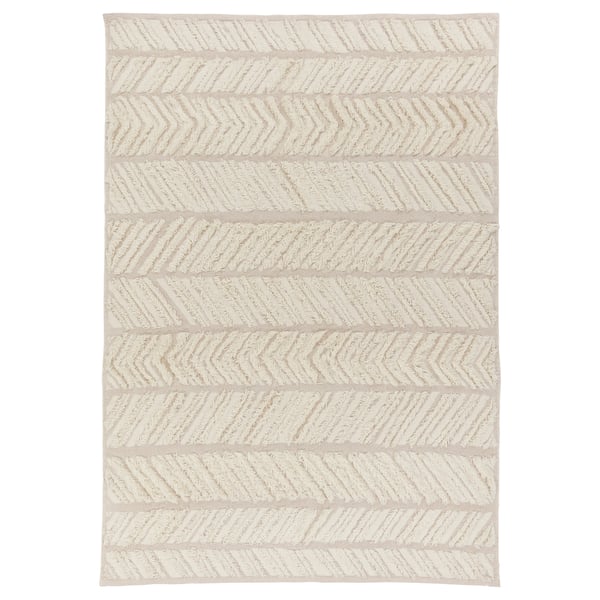 LOKALGATA Tapis tissé à plat, beige, 170x240 cm