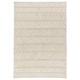 LOKALGATA Tapis tissé à plat, beige, 170x240 cm