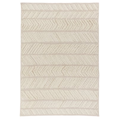 LOKALGATA Tapis tissé à plat, beige, 170x240 cm