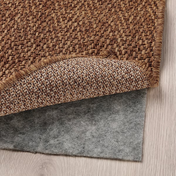 LYDERSHOLM Tapis tissé à plat, int/extérieur, brun moyen, 160x230 cm