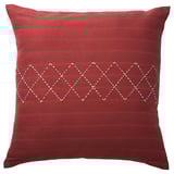 MÄVINN Housse de coussin, rouge blanc/broderie, 50x50 cm