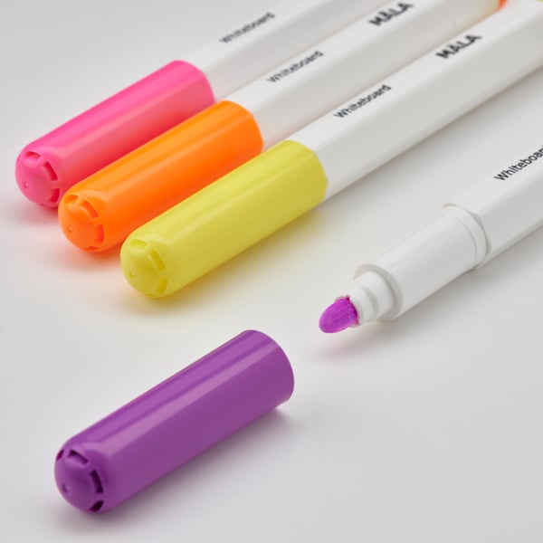 MÅLA Feutre pour tableau blanc, multicolore