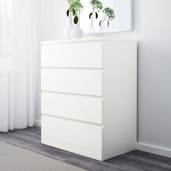 MALM Commode 4 tiroirs, blanc, 80x100 cm IKEA