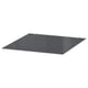 Option : MALM Plateau en verre, incolore gris, 40x48 cm