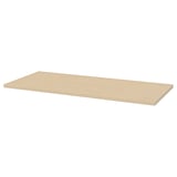 MÅLSKYTT / ALEX Bureau, bouleau/blanc, 140x60 cm