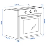 MATÄLSKARE Four à air pulsé, IKEA 300 acier inoxydable
