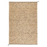 MELHOLT Tapis tissé à plat, fait main naturel/bleu foncé, 133x195 cm