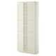 METOD Armoire avec tablettes, blanc/Bodbyn blanc cassé, 80x37x200 cm